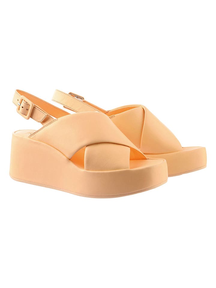 Högl Skórzane sandały "Lucie" w kolorze pomarańczowym rozmiar: 41