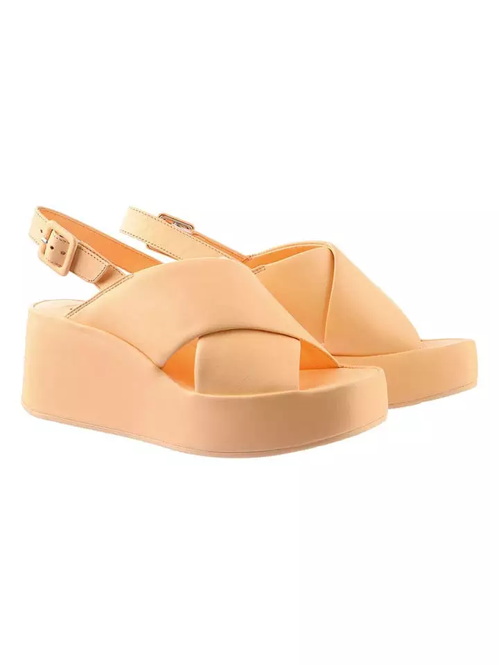 Högl Skórzane sandały "Lucie" w kolorze pomarańczowym rozmiar: 41