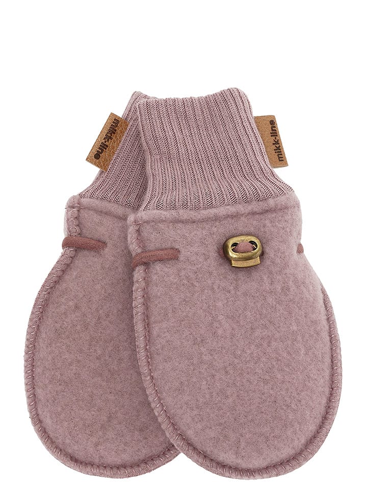 mikk-line Wełniane rękawiczki w kolorze jasnoróżowym rozmiar: 50/56