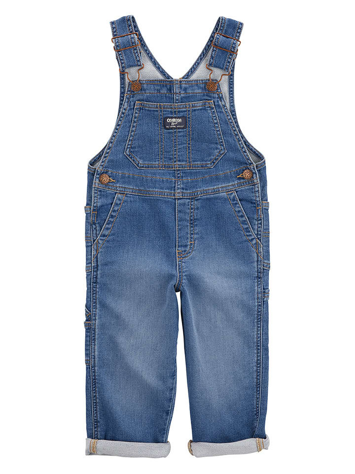OshKosh Ogrodniczki dżinsowe w kolorze niebieskim rozmiar: 104