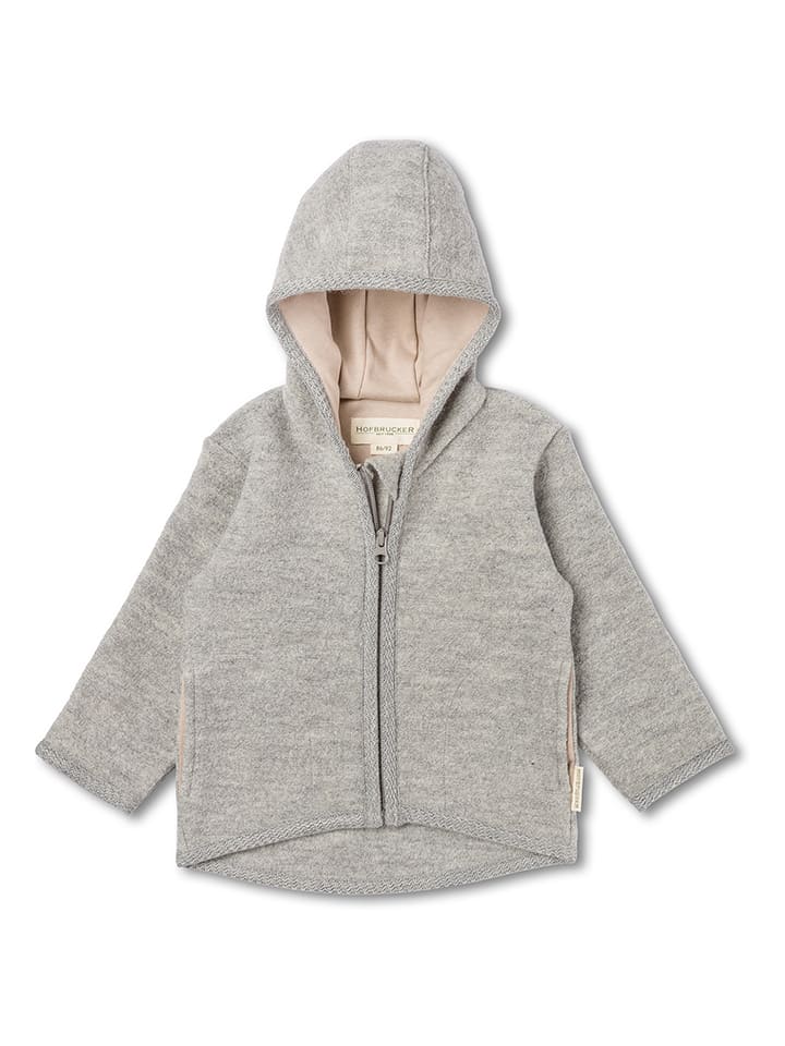 Hofbrucker Wełniana kurtka "Emil" w kolorze szarym rozmiar: 86/92