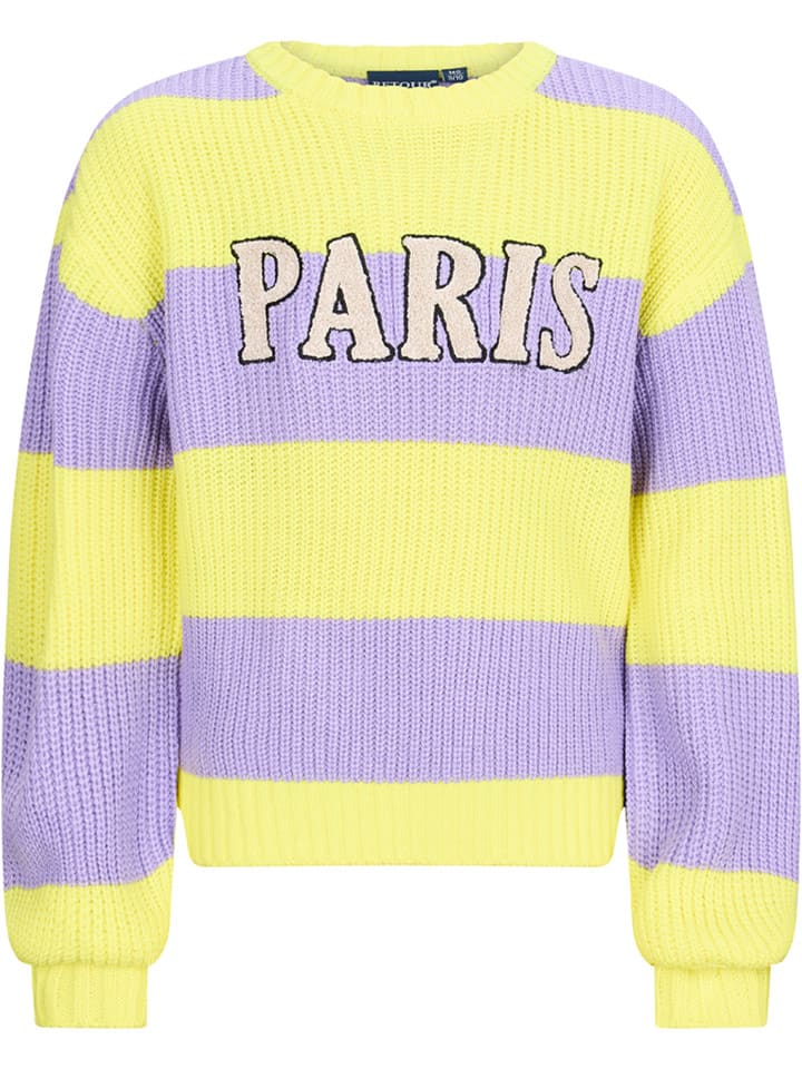 Retour Sweter "Adar" w kolorze żółto-fioletowym rozmiar: 170/176