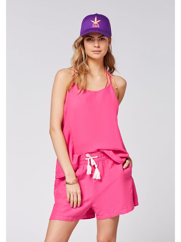 Chiemsee Lniany top "Bastia" w kolorze różowym rozmiar: XS