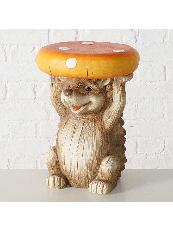 Boltze Stolik "Heggy" w kolorze brązowo-żółtym - wys. 41 x Ø 29 cm rozmiar: onesize