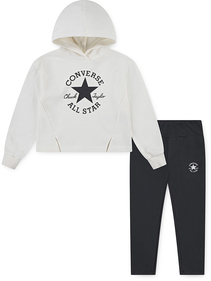 Converse 2-częściowy zestaw w kolorze antracytowo-kremowym rozmiar: 116/122