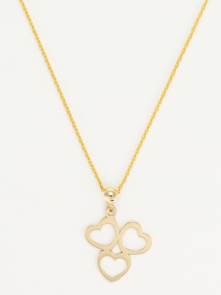 L instant d Or Złota zawieszka "Triple coeur" rozmiar: onesize