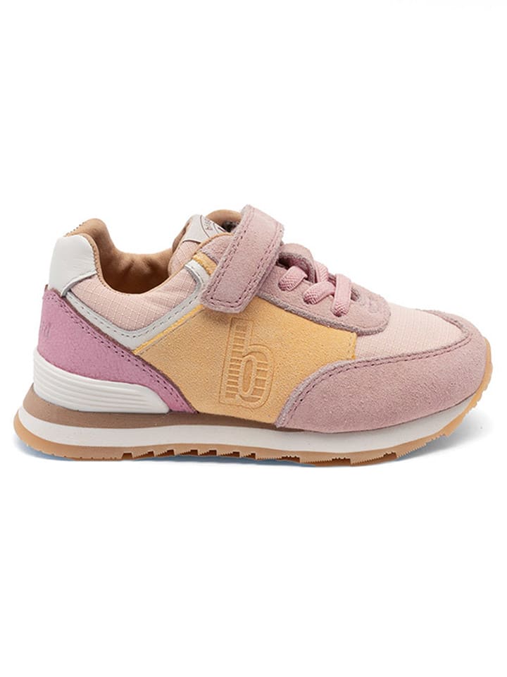 bisgaard Skórzane sneakersy w kolorze jasnoróżowo-żółtym rozmiar: 29