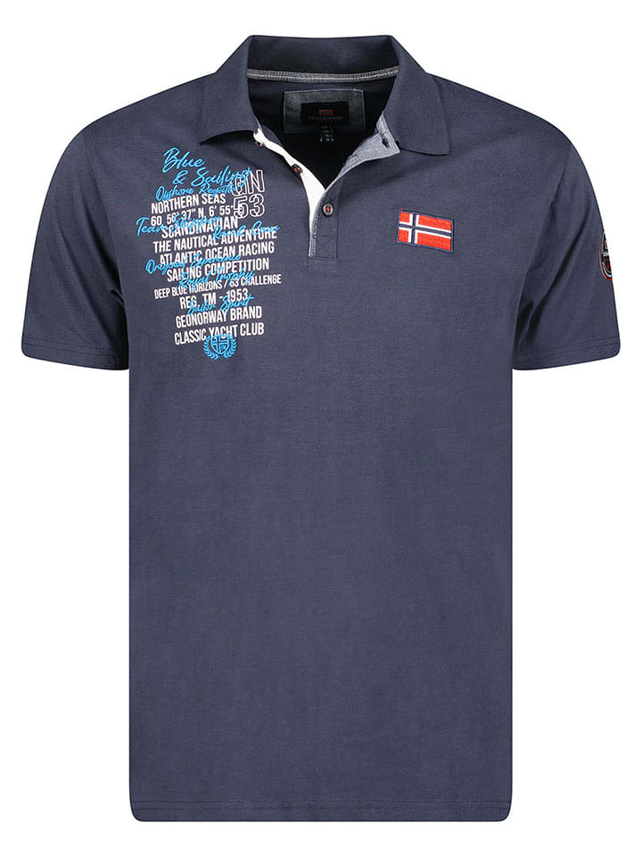 Geographical Norway Koszulka polo "Kancre" w kolorze granatowym rozmiar: 128