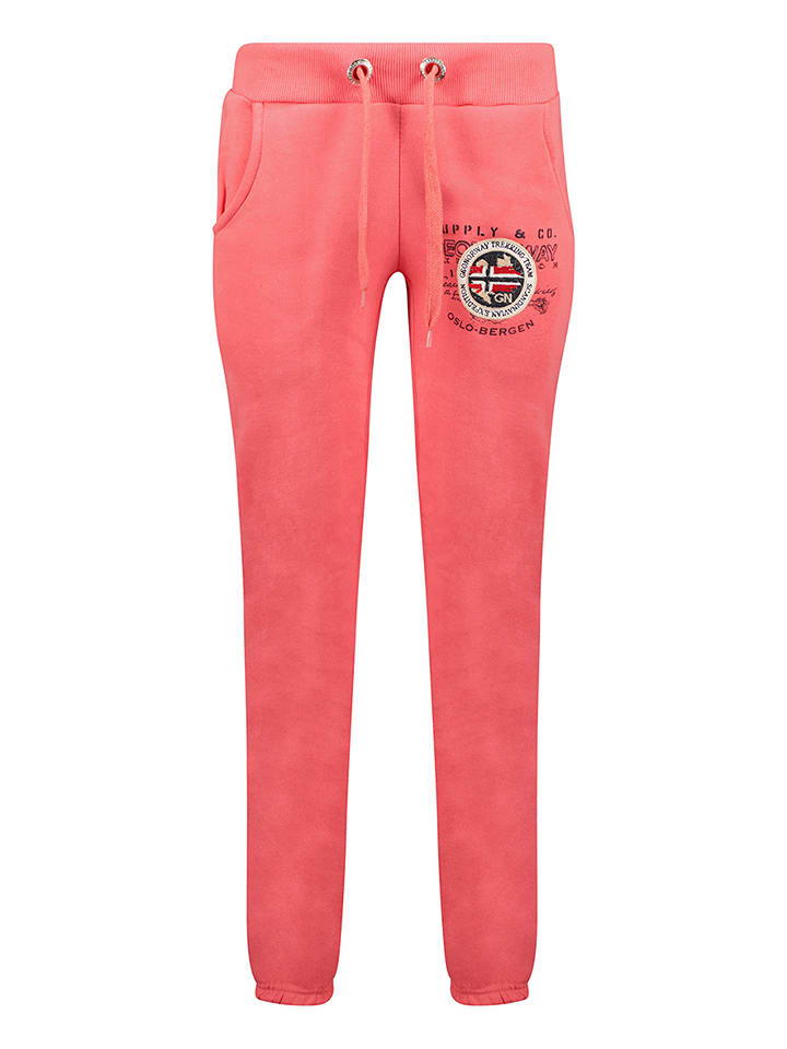 Geographical Norway Spodnie dresowe "Mirly" w kolorze koralowym rozmiar: M