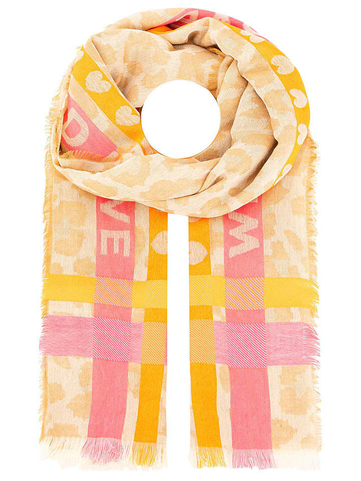 Zwillingsherz Szal ze wzorem rozmiar: onesize