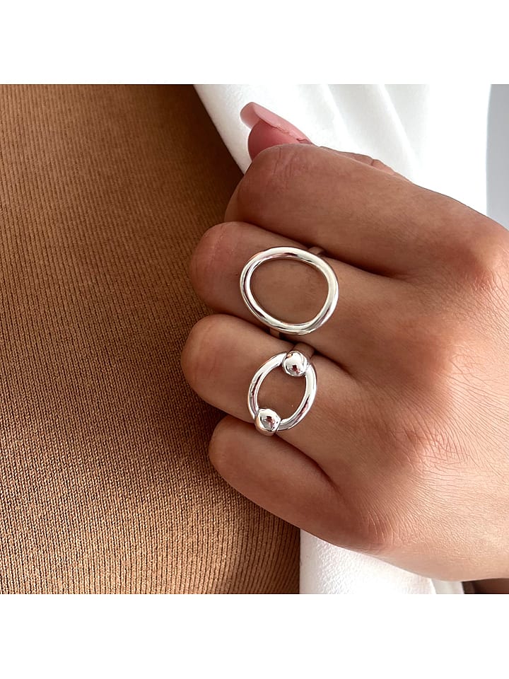 Eclat d'Argent Srebrny pierścionek rozmiar: 58