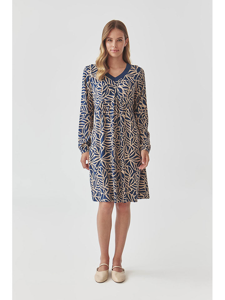 TATUUM Sukienka w kolorze granatowo-beżowym rozmiar: 38