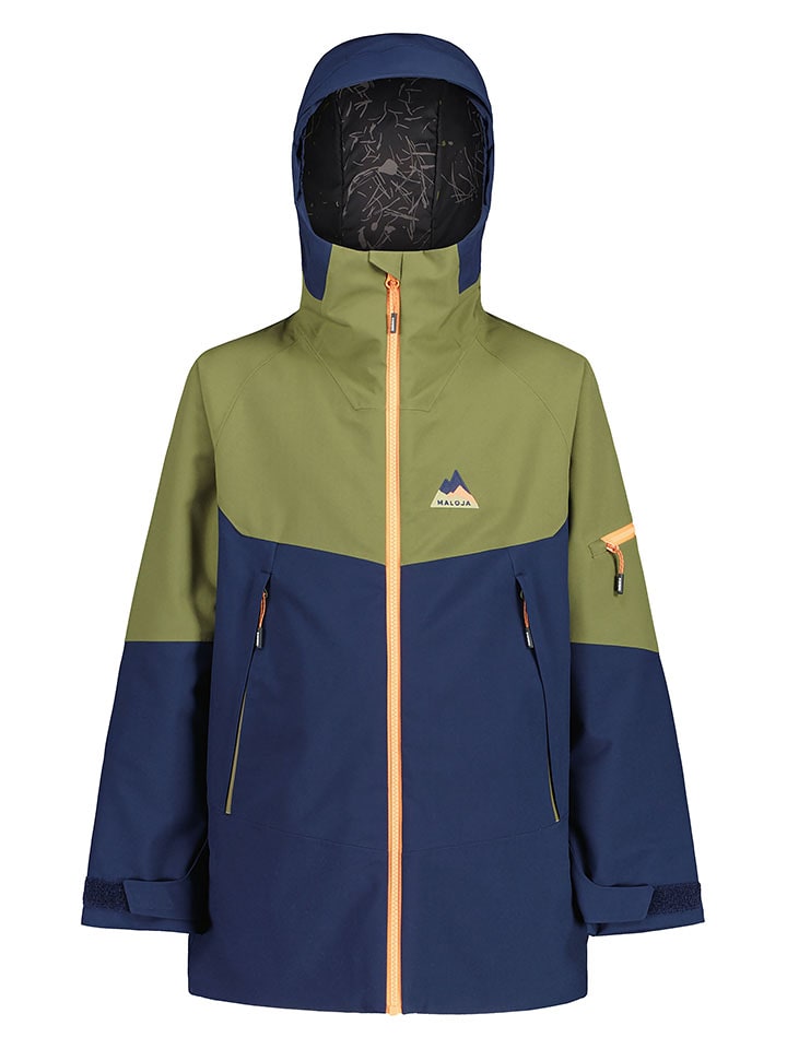 Maloja Kurtka narciarska "BuntspechtB." w kolorze granatowo-zielono-oliwkowym rozmiar: 164/170
