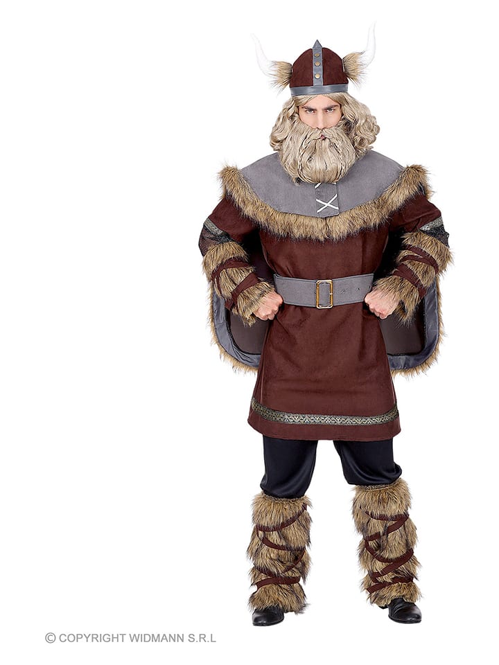 Carnival Party 6-częściowy kostium "Viking" w kolorze brązowym rozmiar: XL