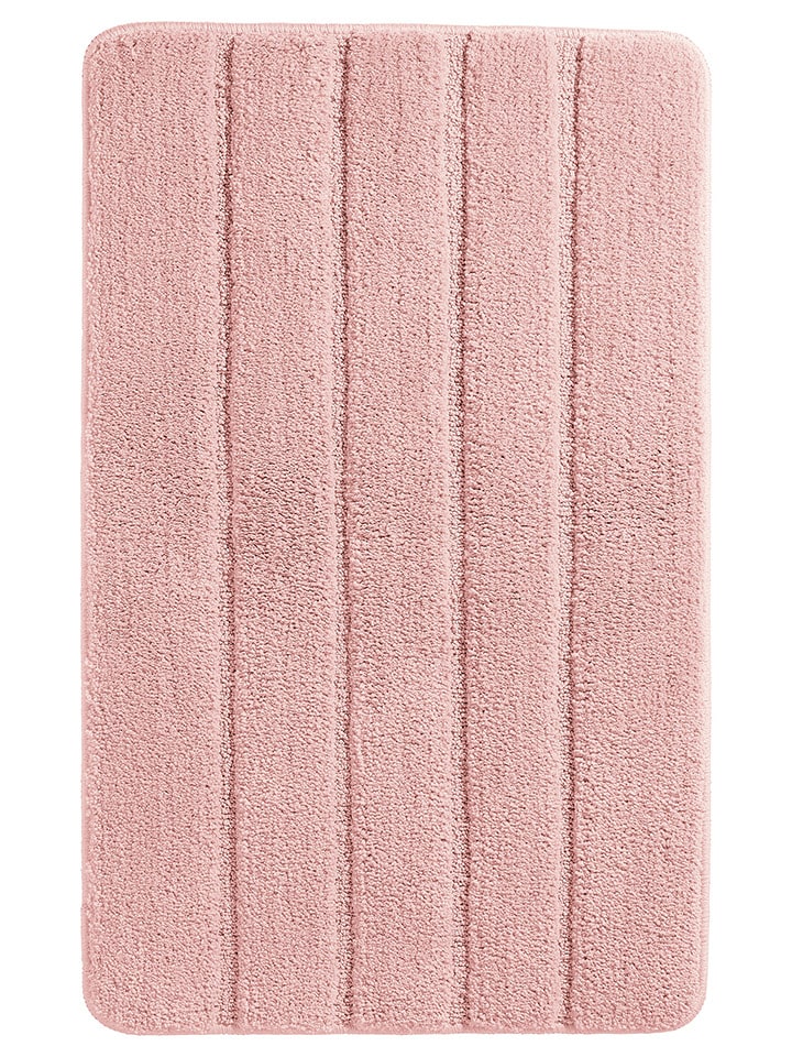 Schiesser Dywanik łazienkowy "Milano" w kolorze jasnoróżowym rozmiar: 60x100 cm