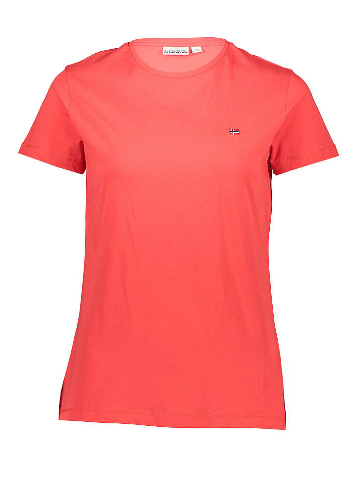 Napapijri Koszulka w kolorze czerwonym rozmiar: S