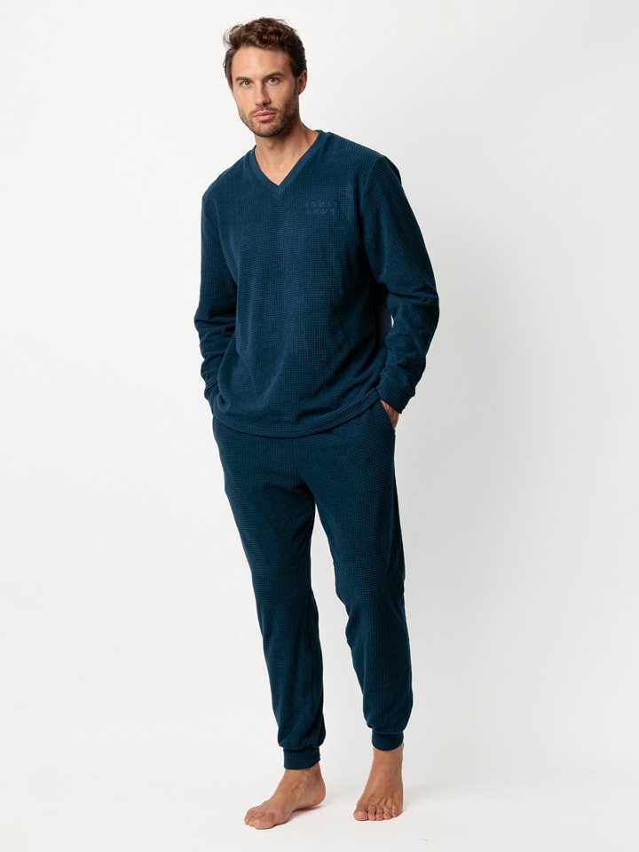 admas Piżama "Admas home" w kolorze granatowym rozmiar: XL