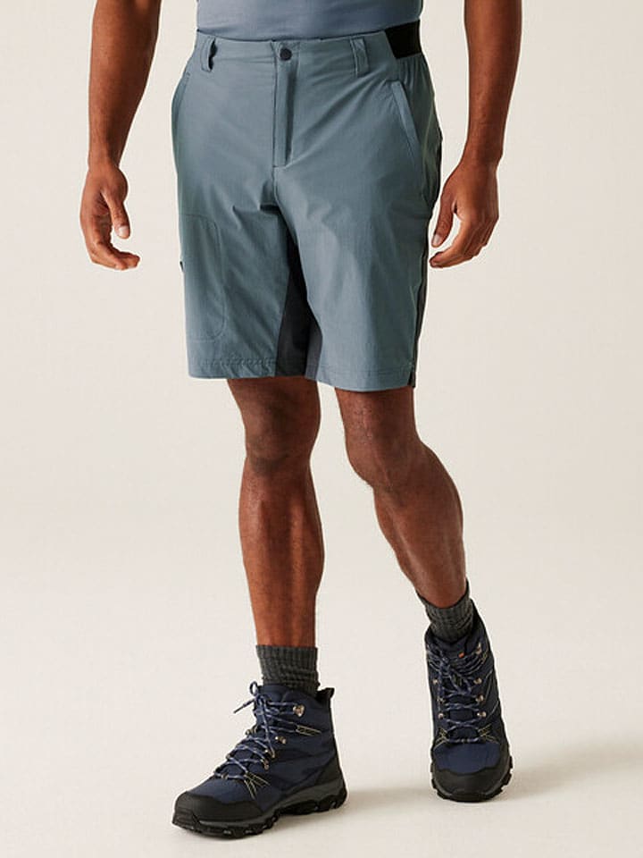 Regatta Szorty funkcyjne "Eldes" w kolorze błękitno-szarym rozmiar: 56