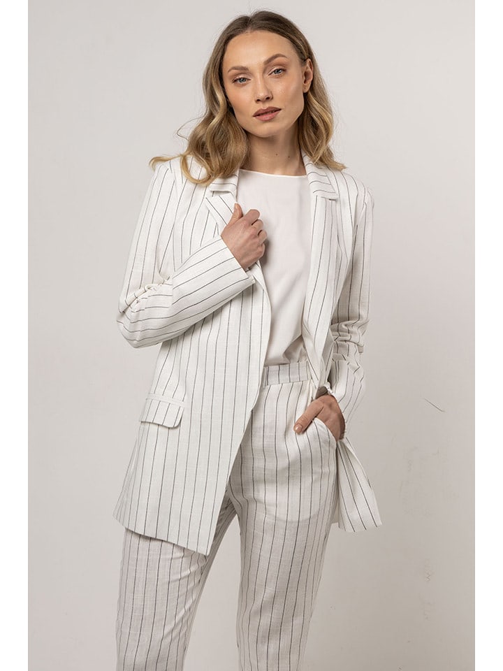 Awama Blezer w kolorze kremowym rozmiar: M