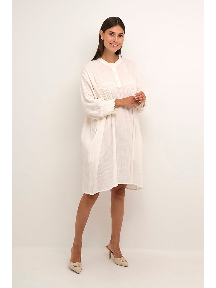 CULTURE Sukienka w kolorze białym rozmiar: XS