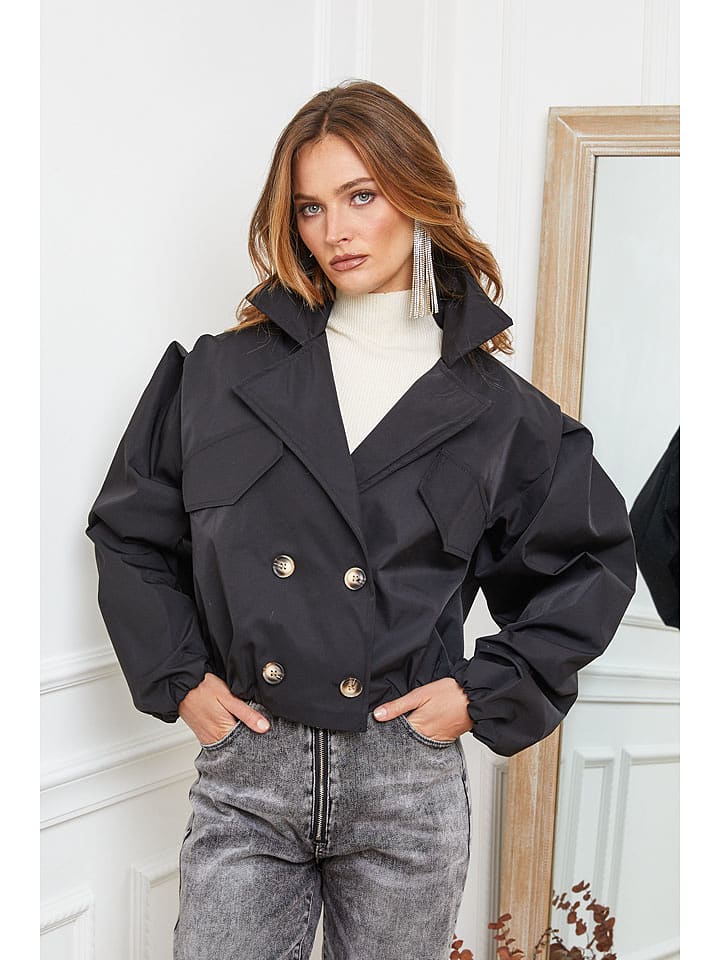 Joséfine Kurtka przejściowa "Johaz" w kolorze czarnym rozmiar: L