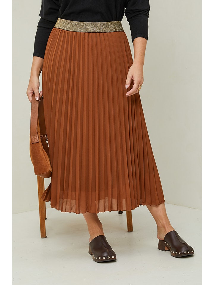 Curvy Lady Spódnica w kolorze karmelowym rozmiar: 44/46