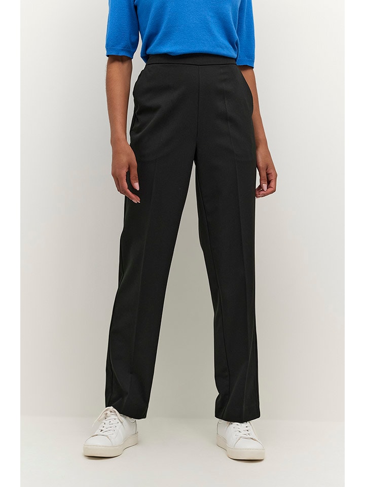 Kaffe Spodnie "Sakura" w kolorze czarnym rozmiar: 42