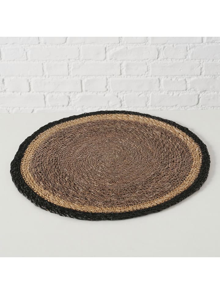 Boltze Podkładka stołowa "Babou" w kolorze brązowym - Ø 37 cm rozmiar: onesize