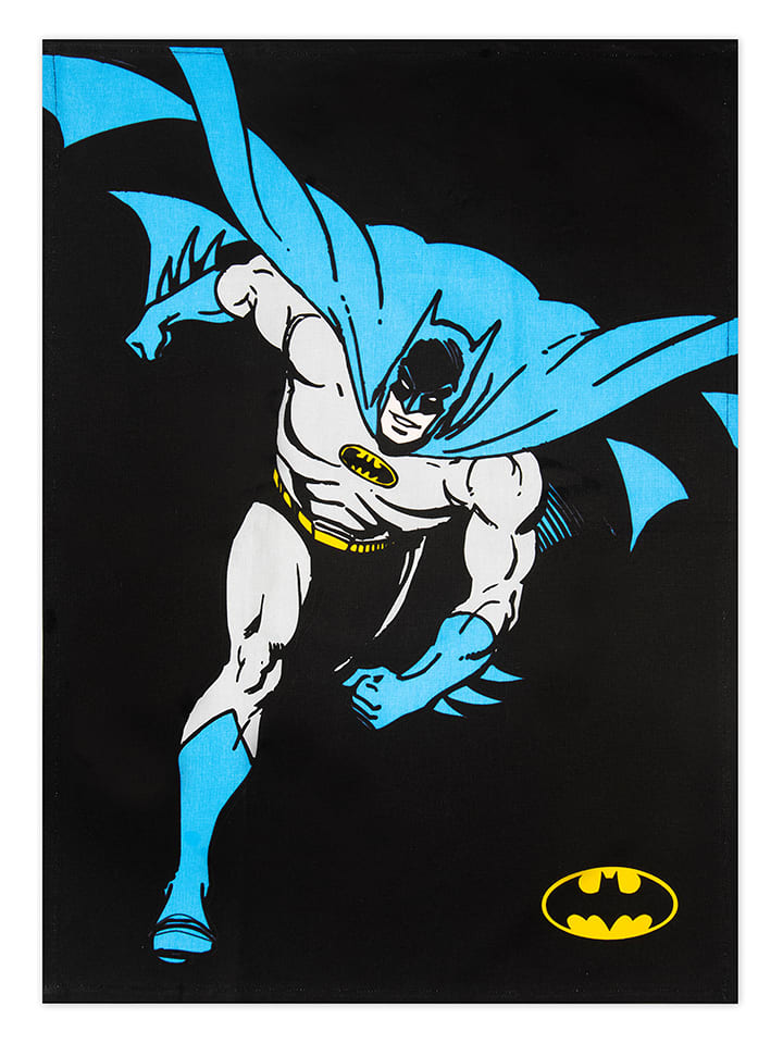 Trendy Kitchen by EXCÉLSA Ściereczka "Supereroi" w kolorze czarno-błękitnym do naczyń - 70 x 50 cm rozmiar: onesize