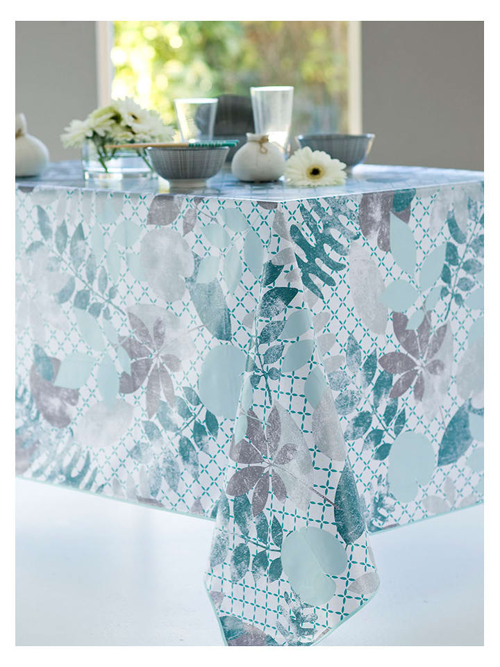 Calitex Obrus "Vegetalmix" w kolorze niebieskim z powłoką rozmiar: 140 cm