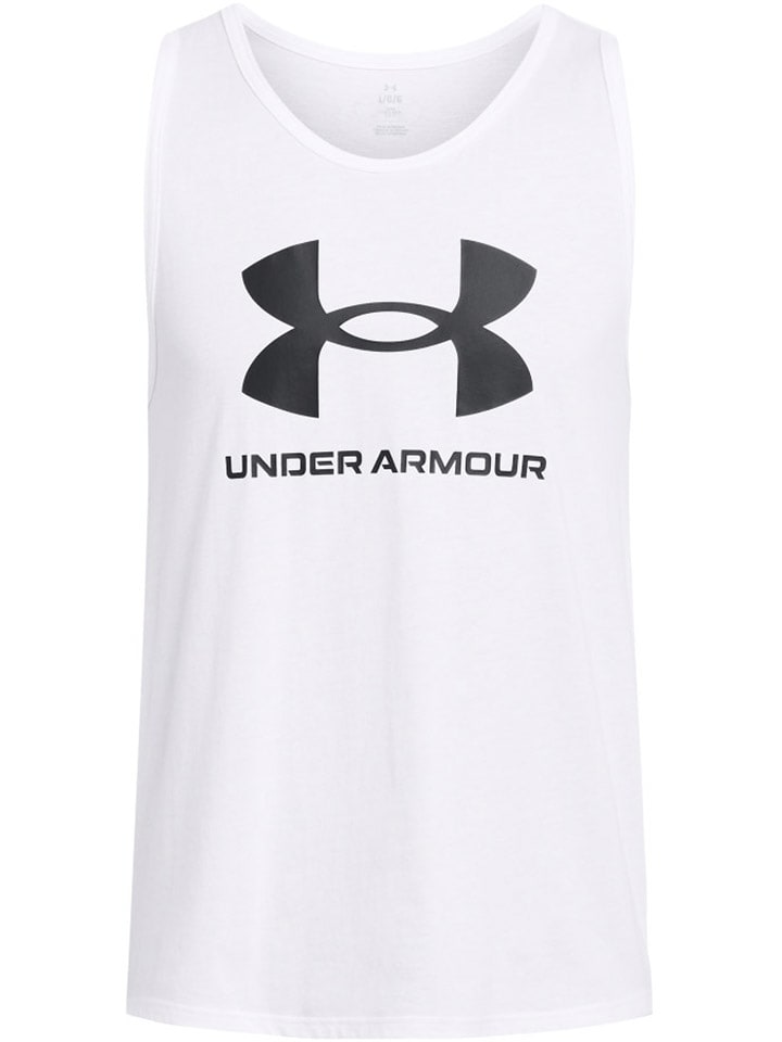 Under Armour Top sportowy w kolorze białym rozmiar: M