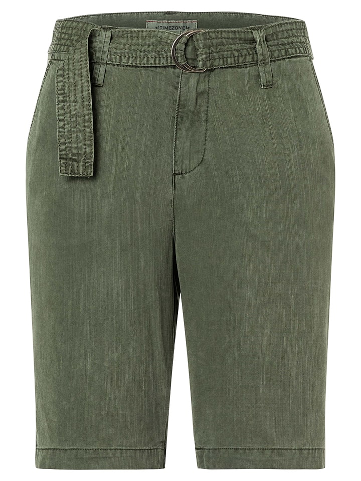 Timezone Szorty "Aylin" w kolorze khaki rozmiar: W28