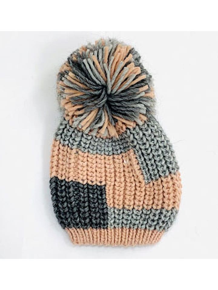 MILANO AMOUR Czapka w kolorze beżowo-szarym z dodatkiem wełny rozmiar: onesize