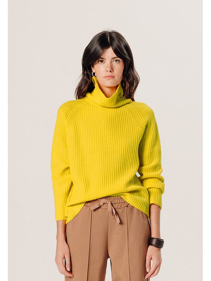 Rodier Kaszmirowy sweter w kolorze żółtym rozmiar: XL