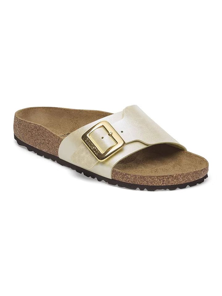 Birkenstock Klapki "Madrid" w kolorze złotym rozmiar: 37