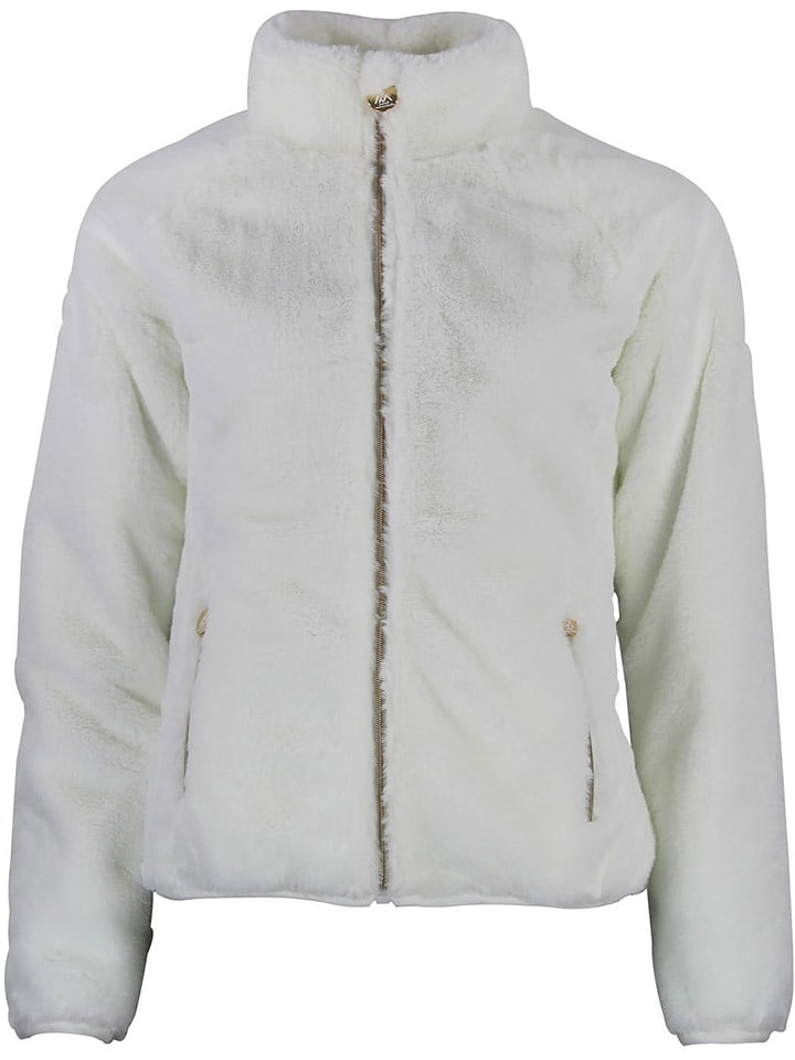 Peak Mountain Kurtka polarowa "Arendel" w kolorze białym rozmiar: M