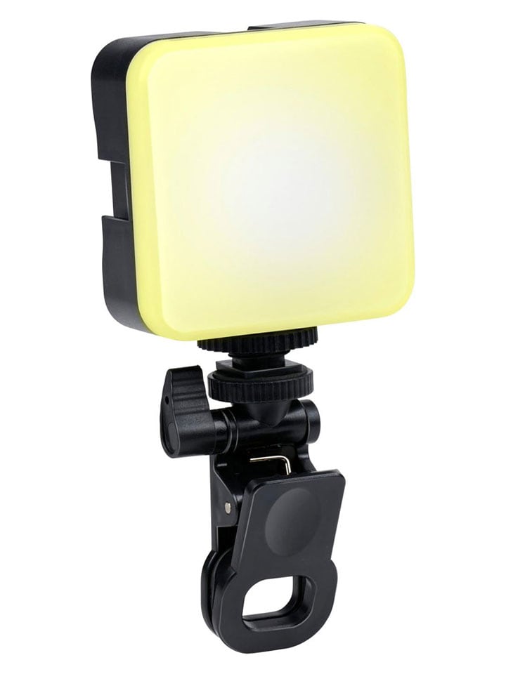 GRUNDIG Lampa w kolorze czarnym z klipsem do selfie - 7 x 15 x 3 cm rozmiar: onesize