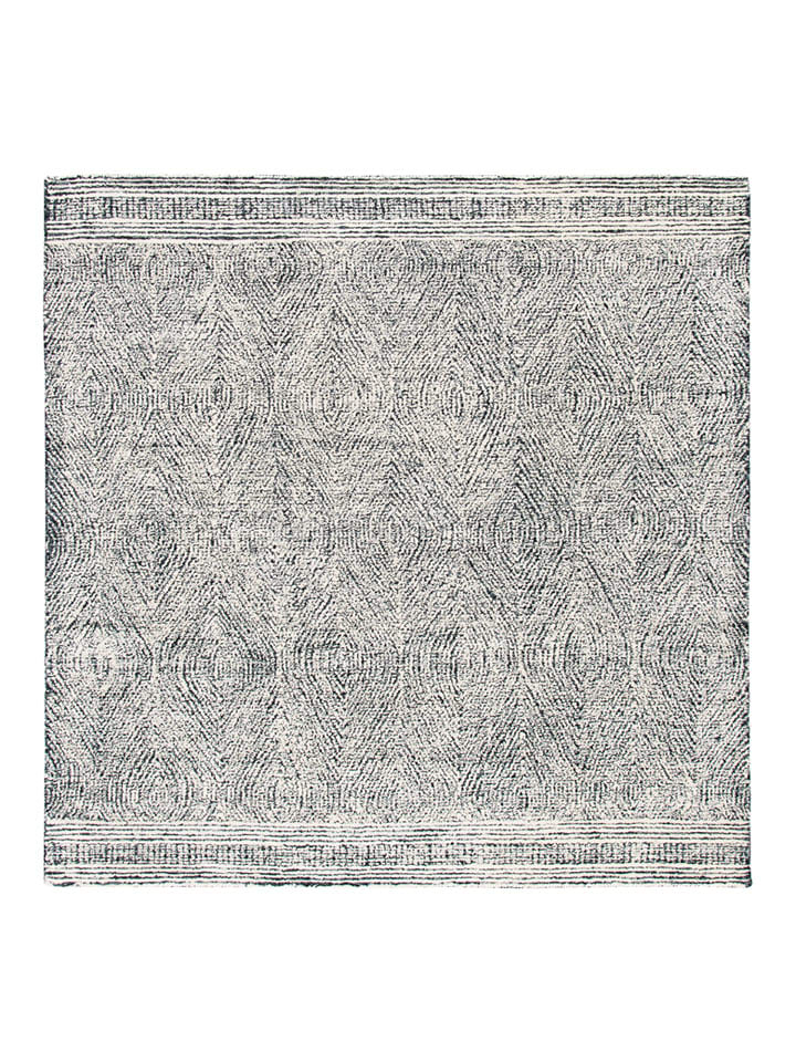 Safavieh Wełniany dywan "Abstract" w kolorze kremowo-szarym rozmiar: 122x122 cm