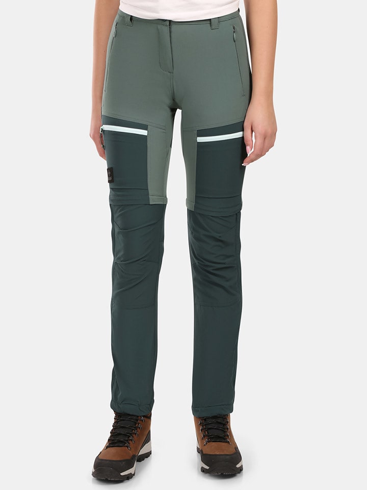 Kilpi Spodnie funkcyjne Zipp-Off "Hosio" w kolorze zielonym rozmiar: 38