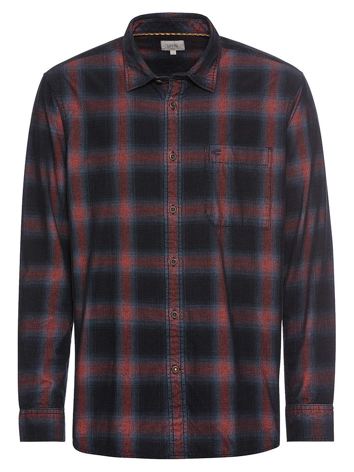 Camel Active Koszula w kolorze czarno-czerwonym rozmiar: L