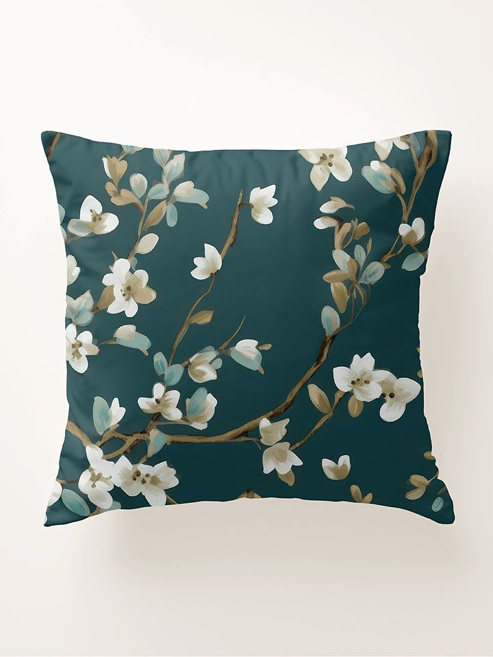 Pierre Cardin Perkalowa poszewka w kolorze zielonym na poduszkę rozmiar: 80x80 cm