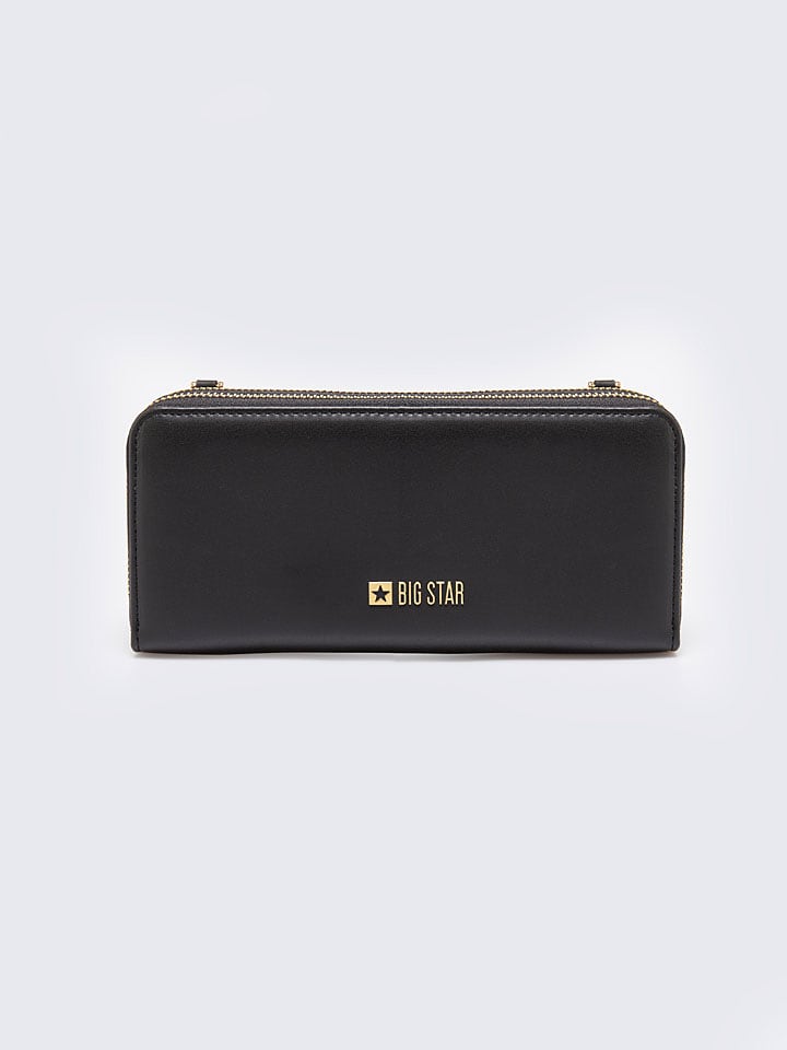 BIG STAR Portfel w kolorze czarnym - 20 x 9,5 cm rozmiar: onesize