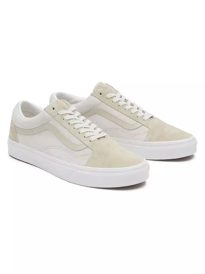 Vans Skórzane sneakersy "Old Skool" w kolorze beżowym rozmiar: 40,5