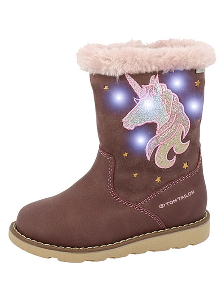 Tom Tailor Botki w kolorze szaroróżowym rozmiar: 35