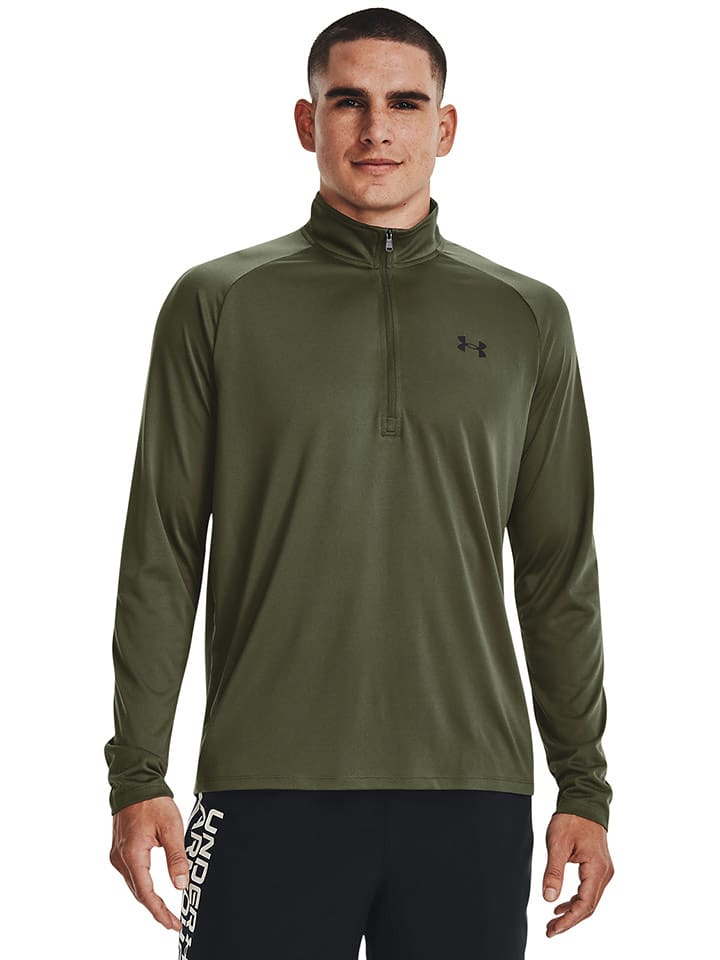 Under Armour Koszulka sportowa "Tech 2.0" w kolorze khaki rozmiar: L