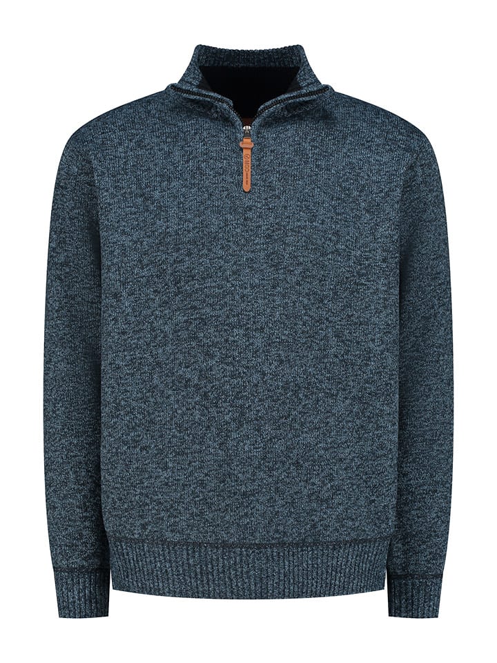MGO leisure wear Sweter "Perry" w kolorze niebieskim rozmiar: XXL