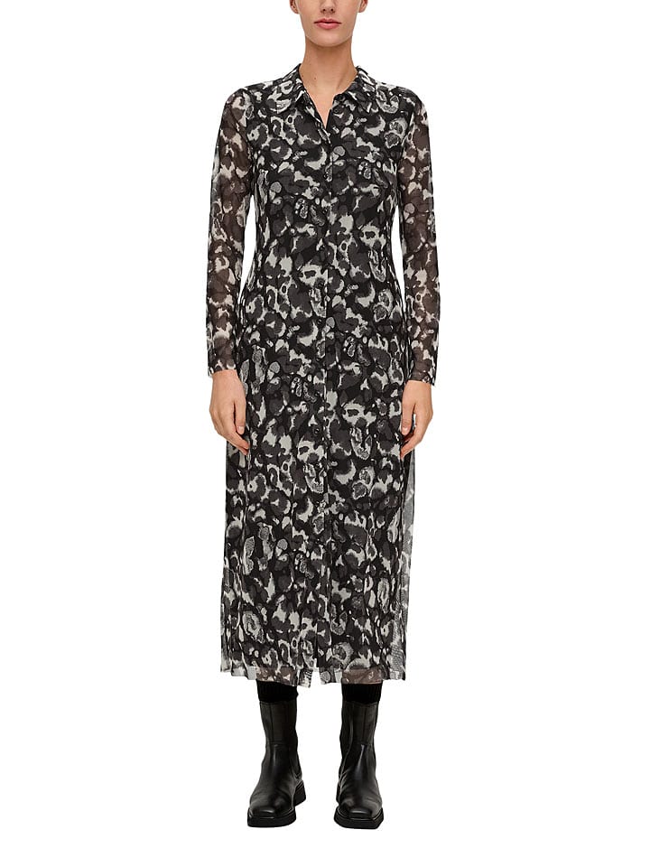 s.Oliver Sukienka w kolorze czarno-białym rozmiar: 36