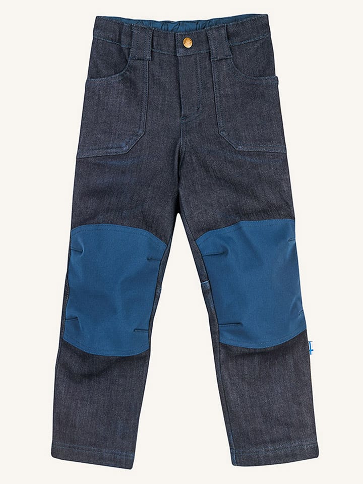 finkid Spodnie funkcyjne "Kalle Thermo Denim" w kolorze granatowym rozmiar: 90/100
