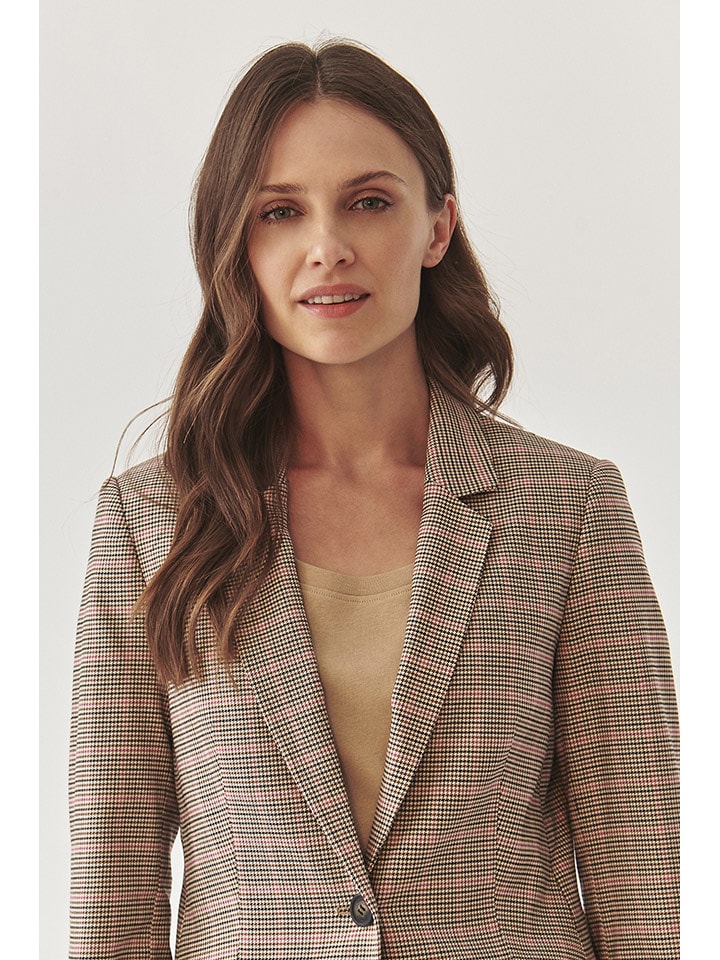 TATUUM Blezer w kolorze czarno-różowo-brązowym rozmiar: 46