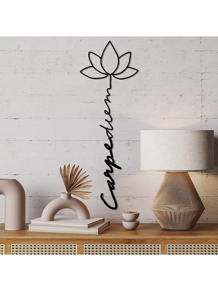 ABERTO DESIGN Dekoracja ścienna "Carpe Diem" - 21 x 60 cm rozmiar: onesize